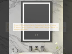 Έξυπνο νιπτήρα μπάνιου LED με αντιαμβρύσιο καθρέφτη και αισθητήρα κίνησης.